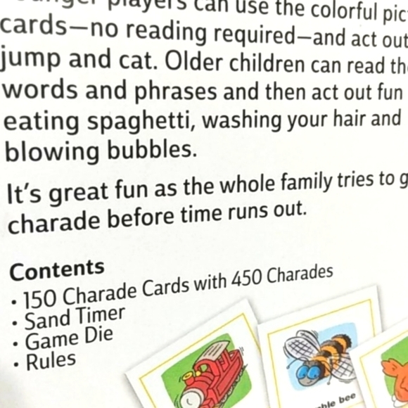 CHARADES FOR KIDS CARD GAME NIB - Picture 4 of 6